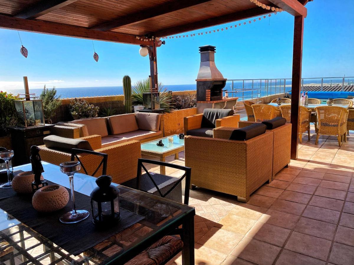 Luxury 5 Star Villa Violetta With Amazing Sea View, Jacuzzi And Heated Pool San Agustín Eksteriør bilde