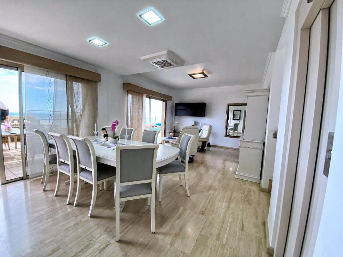 Luxury 5 Star Villa Violetta With Amazing Sea View, Jacuzzi And Heated Pool San Agustín Eksteriør bilde