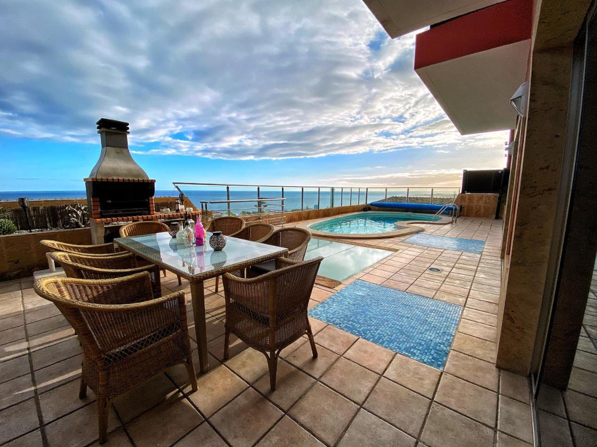 Luxury 5 Star Villa Violetta With Amazing Sea View, Jacuzzi And Heated Pool San Agustín Eksteriør bilde