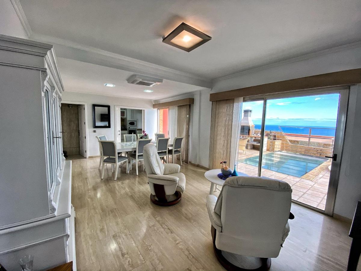 Luxury 5 Star Villa Violetta With Amazing Sea View, Jacuzzi And Heated Pool San Agustín Eksteriør bilde