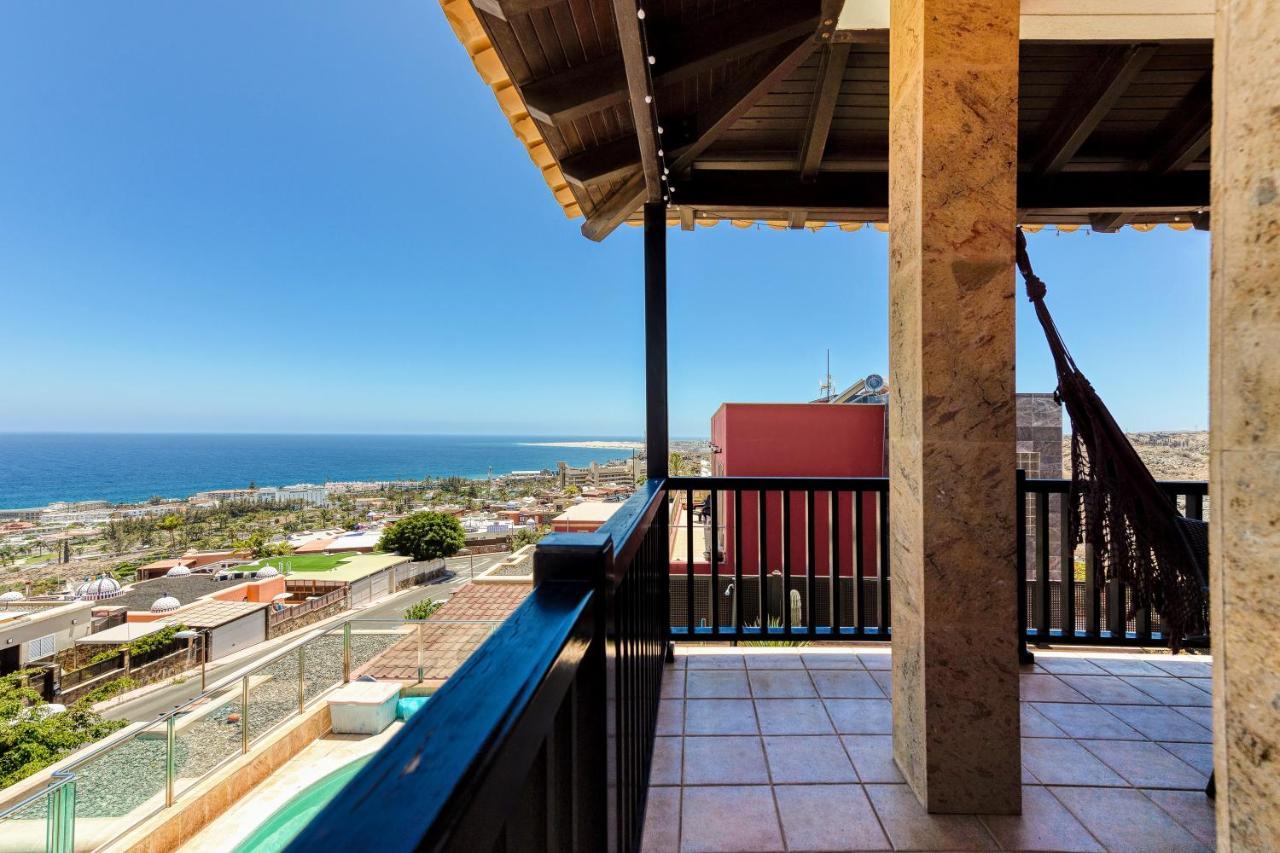 Luxury 5 Star Villa Violetta With Amazing Sea View, Jacuzzi And Heated Pool San Agustín Eksteriør bilde