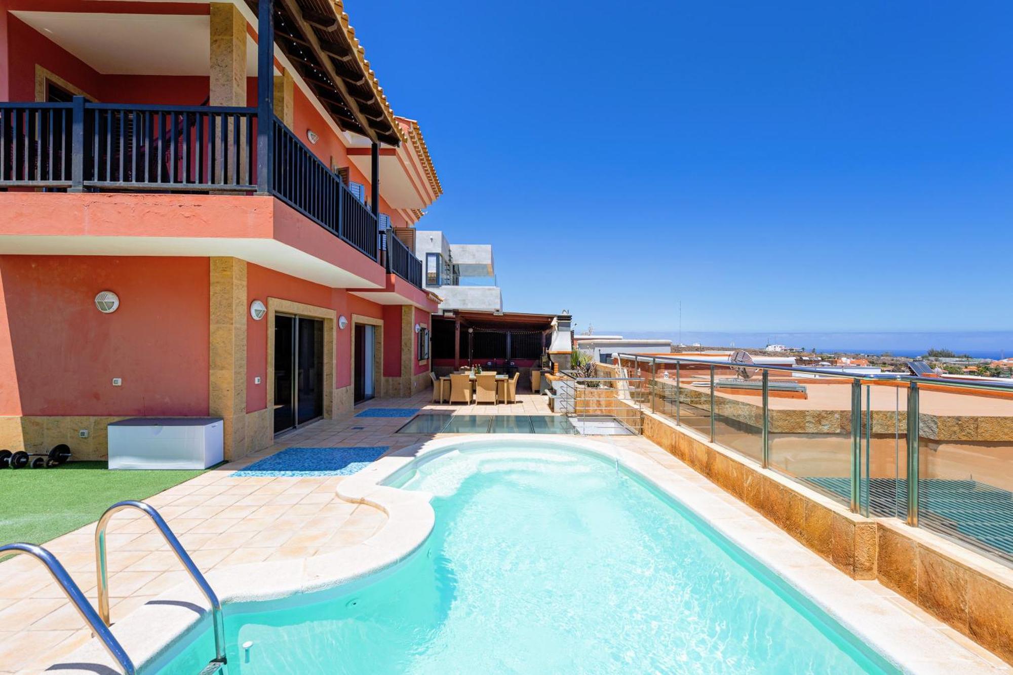 Luxury 5 Star Villa Violetta With Amazing Sea View, Jacuzzi And Heated Pool San Agustín Eksteriør bilde